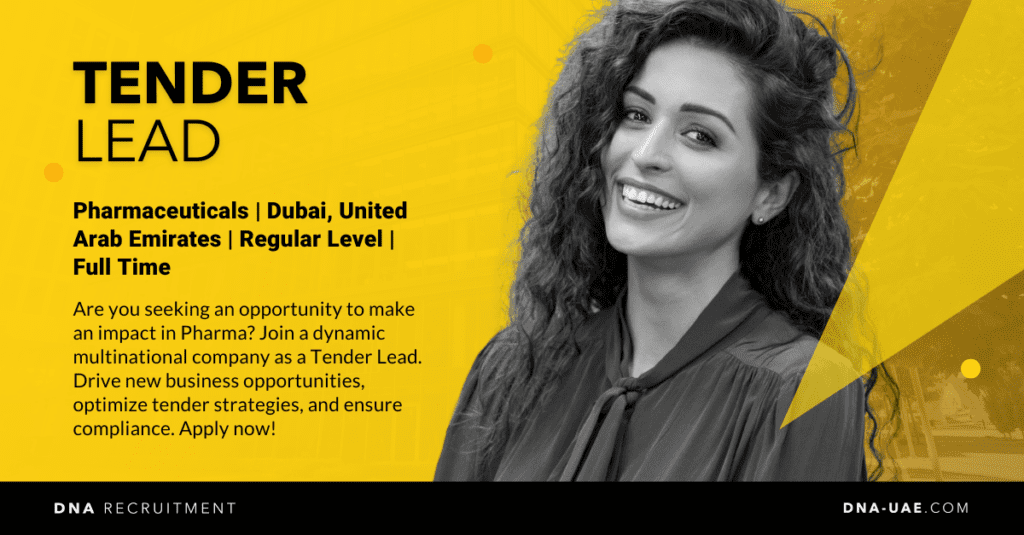 Tender Lead - Dubai, United Arab Emirates - DNA Recruitment
