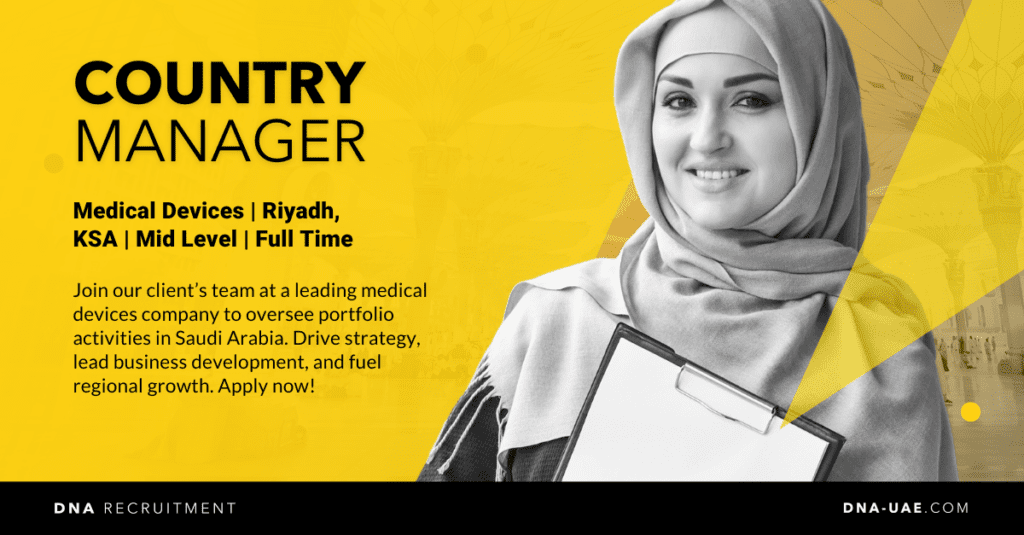 Country Manager | Riyadh, KSA - DNA Recruitment