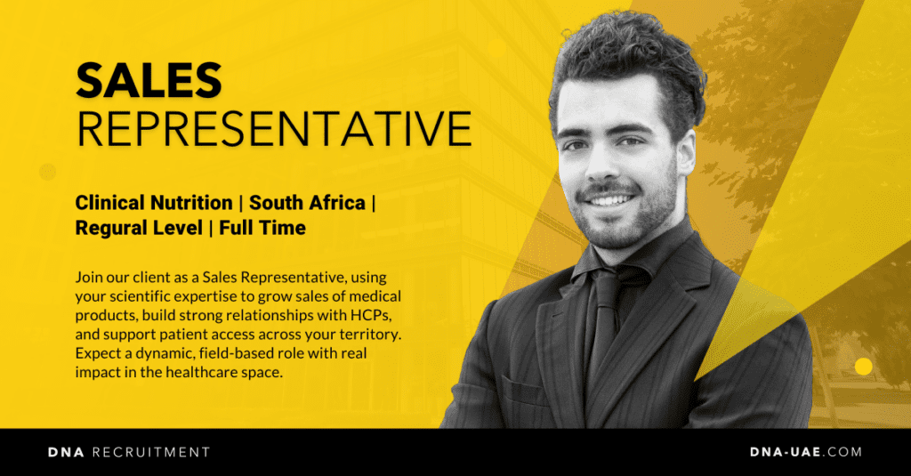 Sales Representative - South Africa - DNA Recruitment